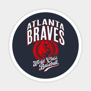 Vintage BRAVES World Class Baseball Magnet